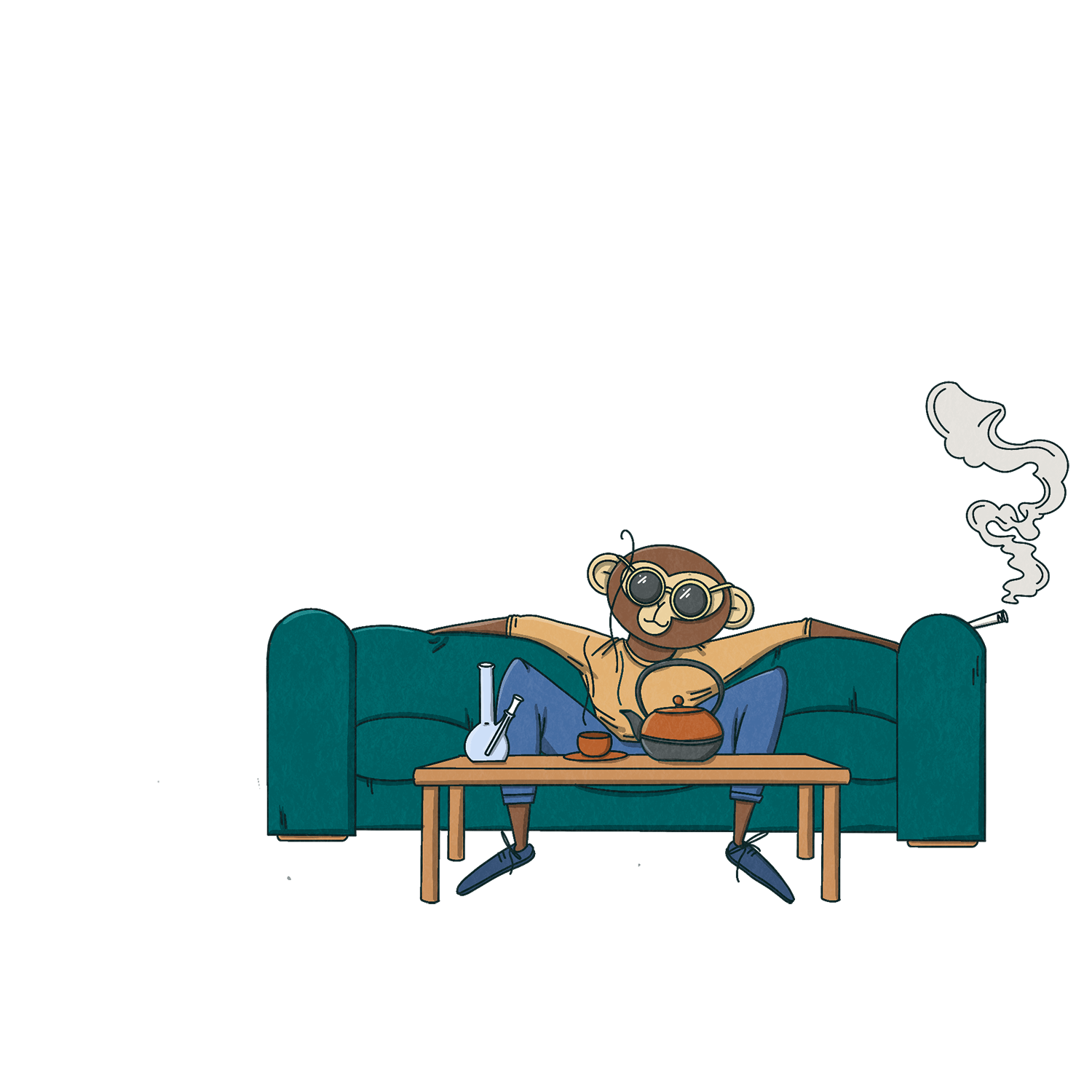 Monkey in Couch